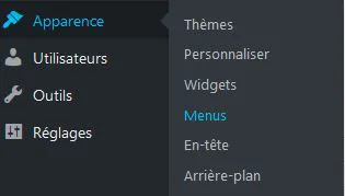 Menu WordPress