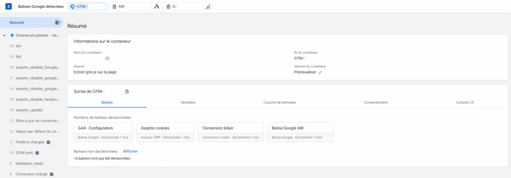 Outil de prévisualisation GTM