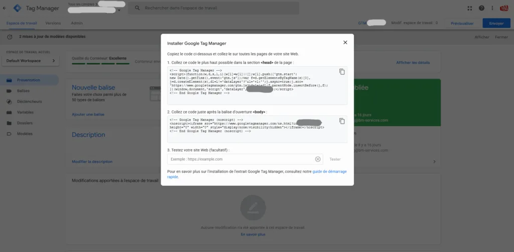 Installer Google Tag Manager