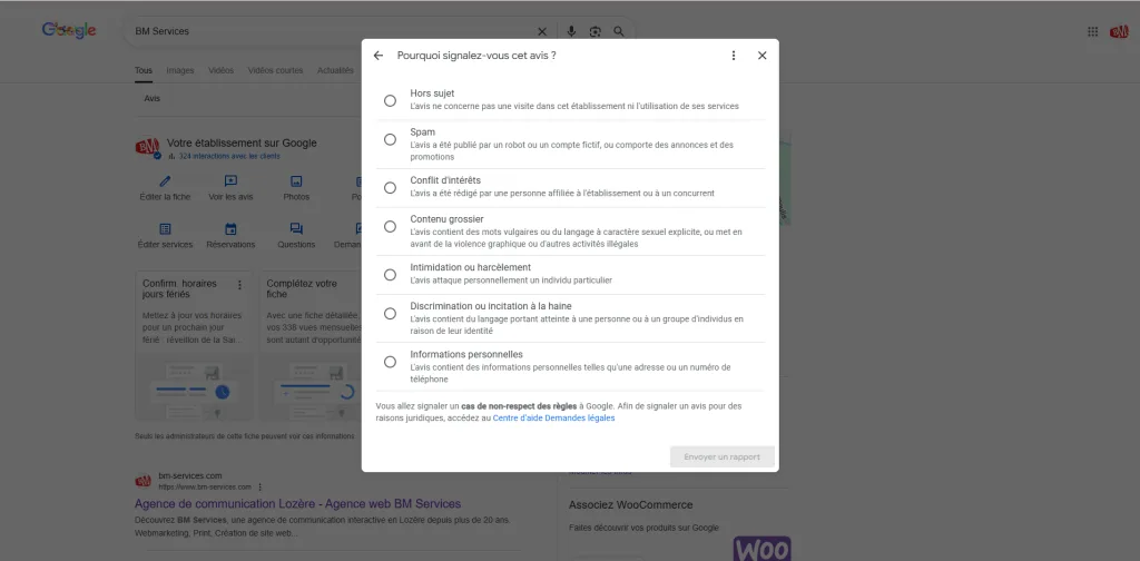 Contester un avis abusif à Google